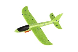 Letadlo vystřelovací pěnové s pistolí 26cm zelené